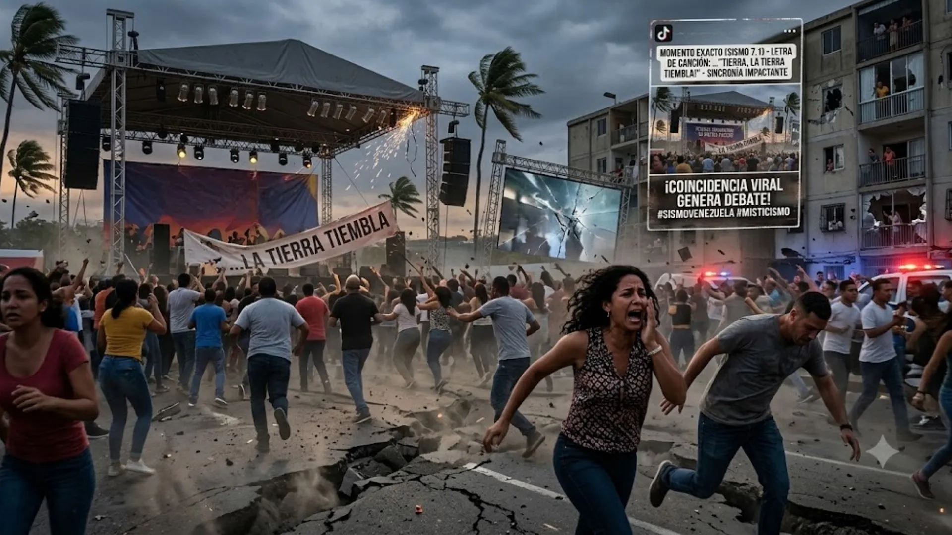 Video viral genera debate por coincidencia entre sismo en Venezuela y canción que menciona "la tierra tiembla"