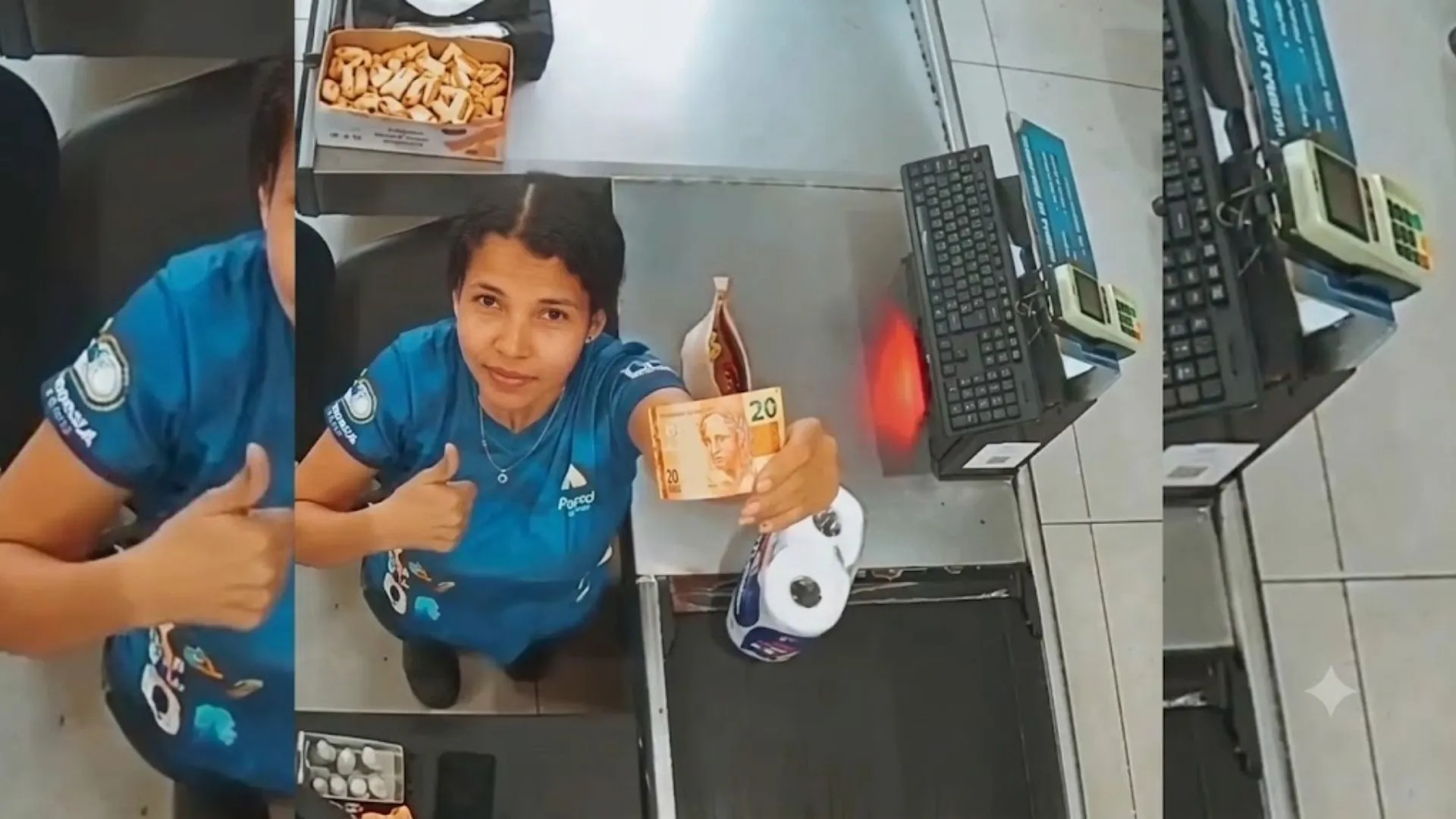 Empleada de supermercado se vuelve viral al documentar en vídeo el pago de sus productos durante su jornada laboral