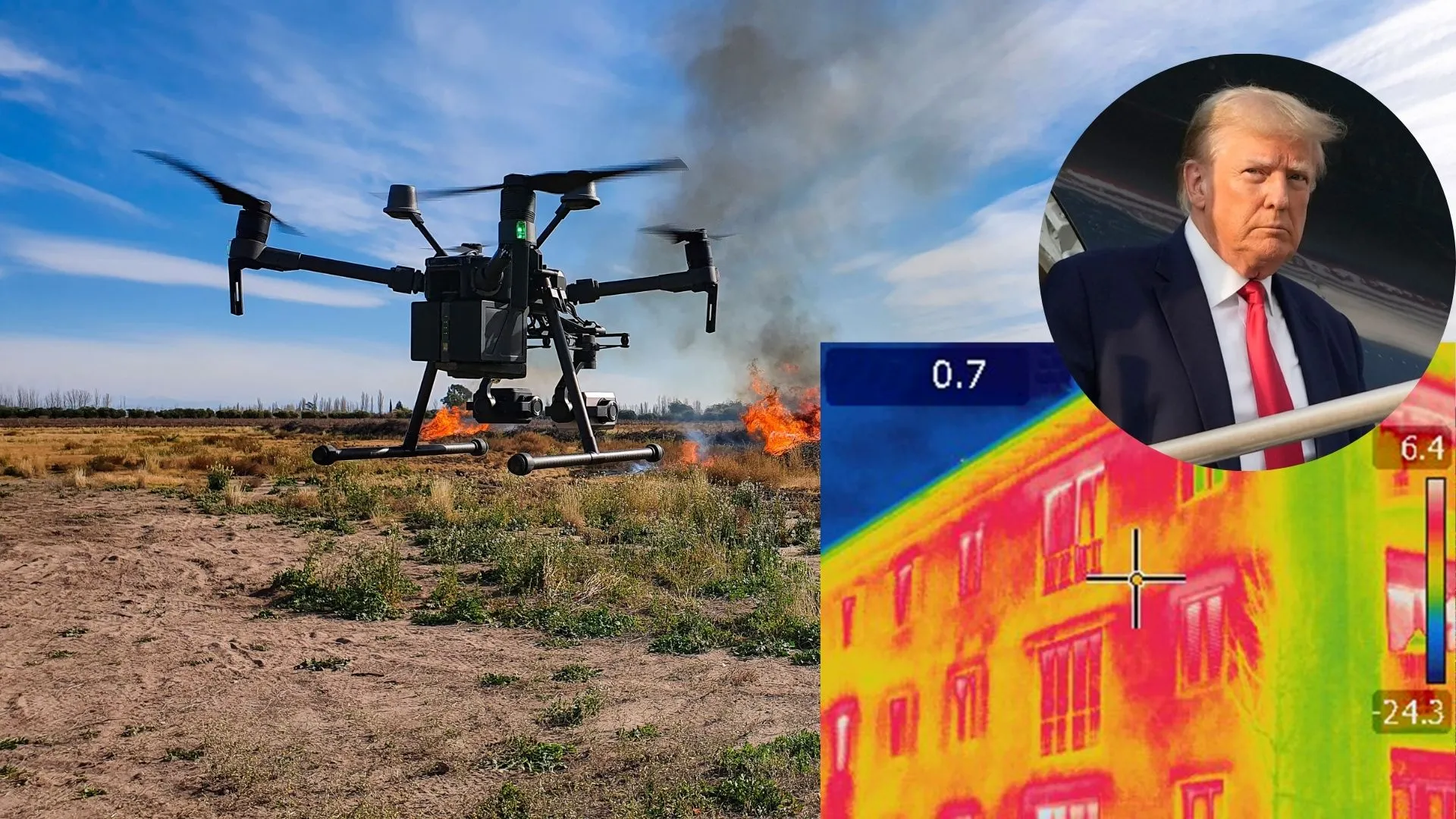 Trump impone arancel del 100% a drones de más de 25 kg y con detección térmica; 25% a equipos más pequeños