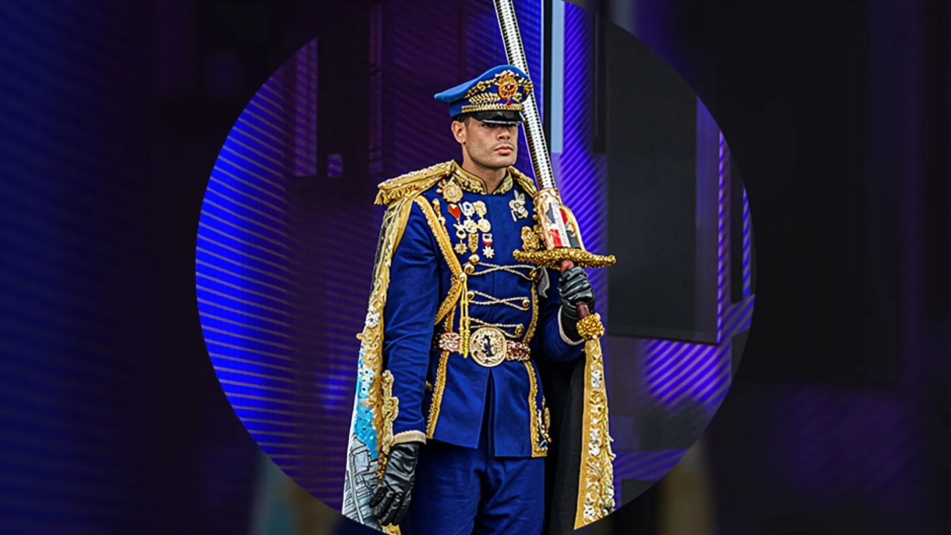 Bray Vargas honra la historia dominicana en Tailandia con un traje inspirado en el general Gregorio Luperón